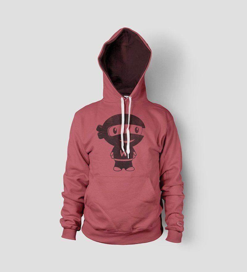 Shirt Ninja Silhouette Blue Color